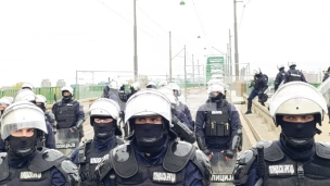 Protest na mostu u podne
